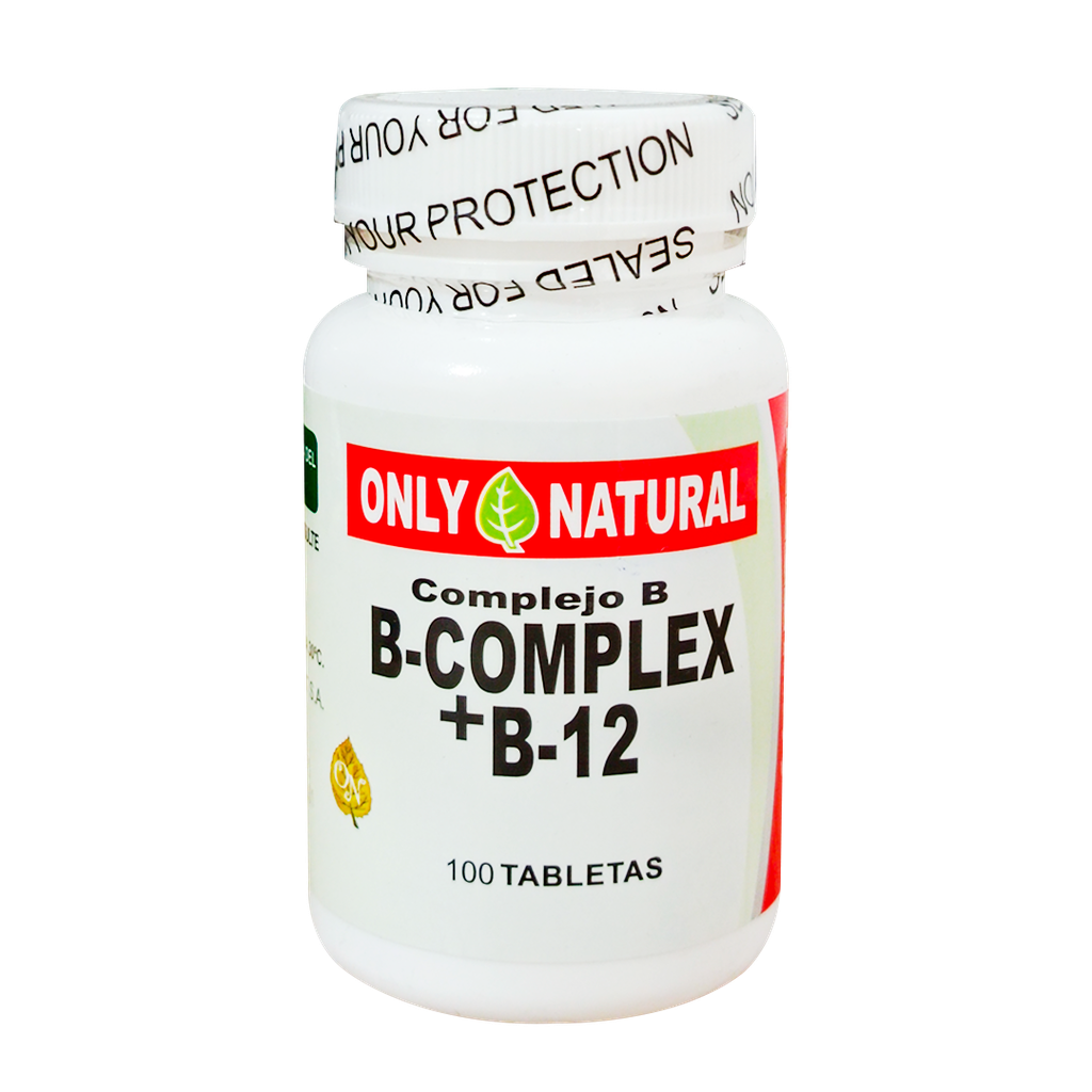 B-Complex + B12 Tabletas Only Natural